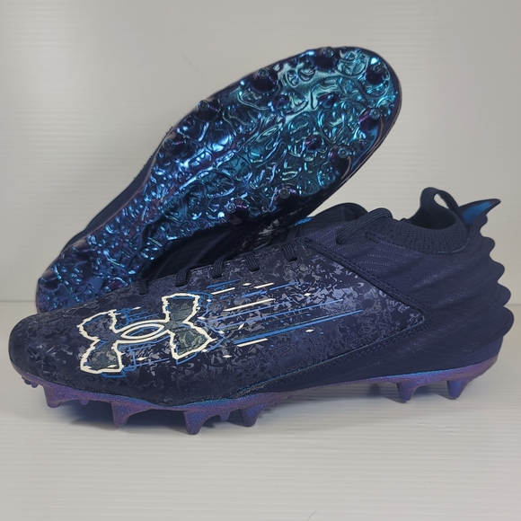 Under Armour Blur 2 MC Suede Football Cleats Navy Blue 3027978-401 Men’s Size 13 main image 8